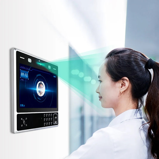 11.6 Inch Large Screen AI Face Recognition Biometric Access Control Terminal Fingerprint RFID Card Reader Time Attendance System
